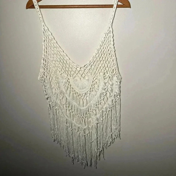 NWT crochet summer boho macrame top XXL - Picture 3 of 5